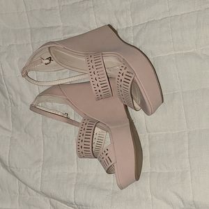 Womens shoes, nude pink, heels, Charlotte russe brand size 8.5